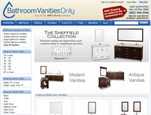 Tablet Screenshot of bathroomvanitiesonly.com